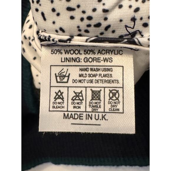 Proquip Blue Sweater jacket Sz L Gore Windstopper Wool Vintage Old Money Gorp - Picture 6 of 11